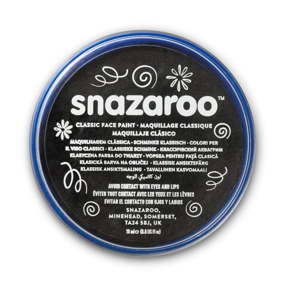 Snazaroo Classic Face Paint - Black - 18 ML