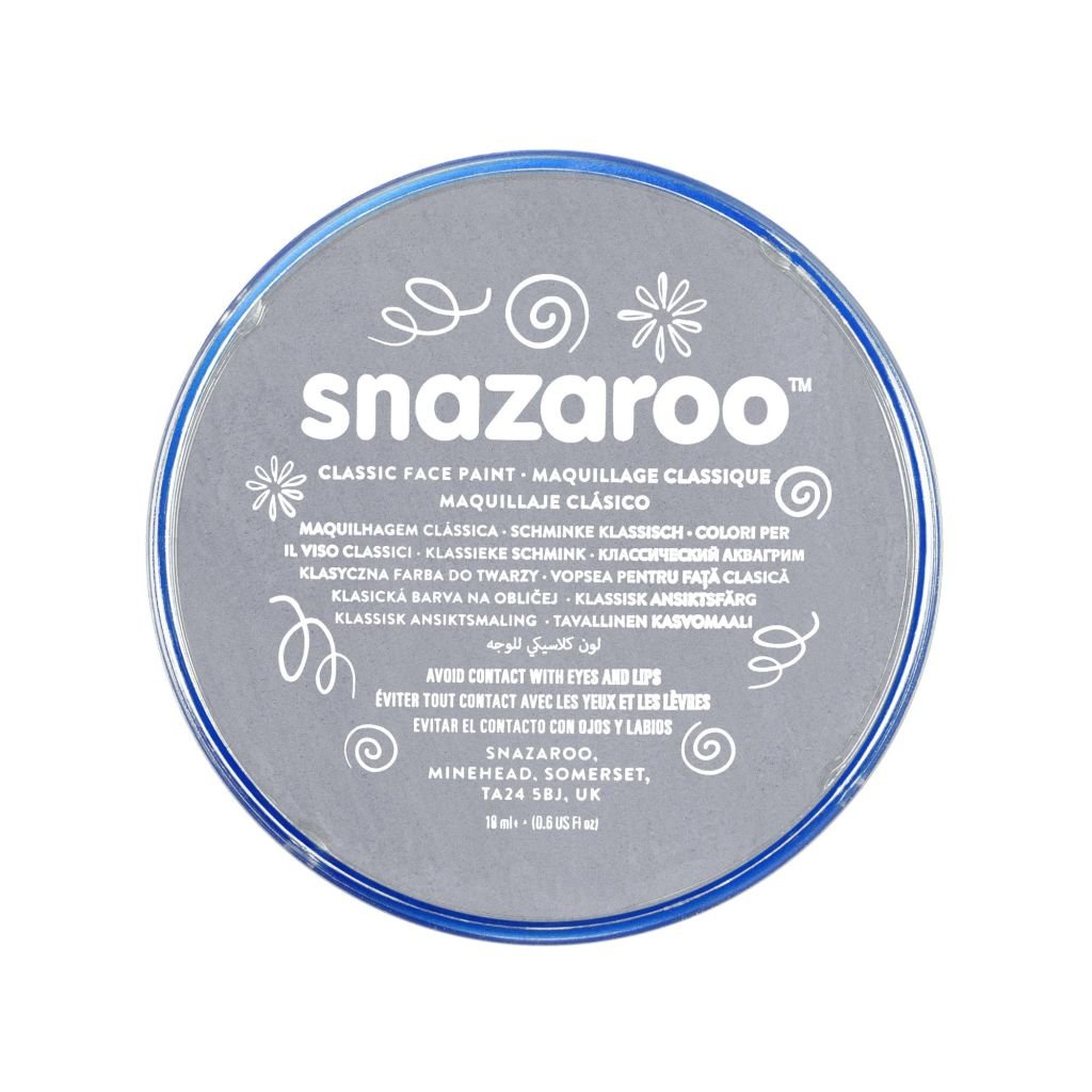Snazaroo Classic Face Paint - Dark Grey - 18 ML