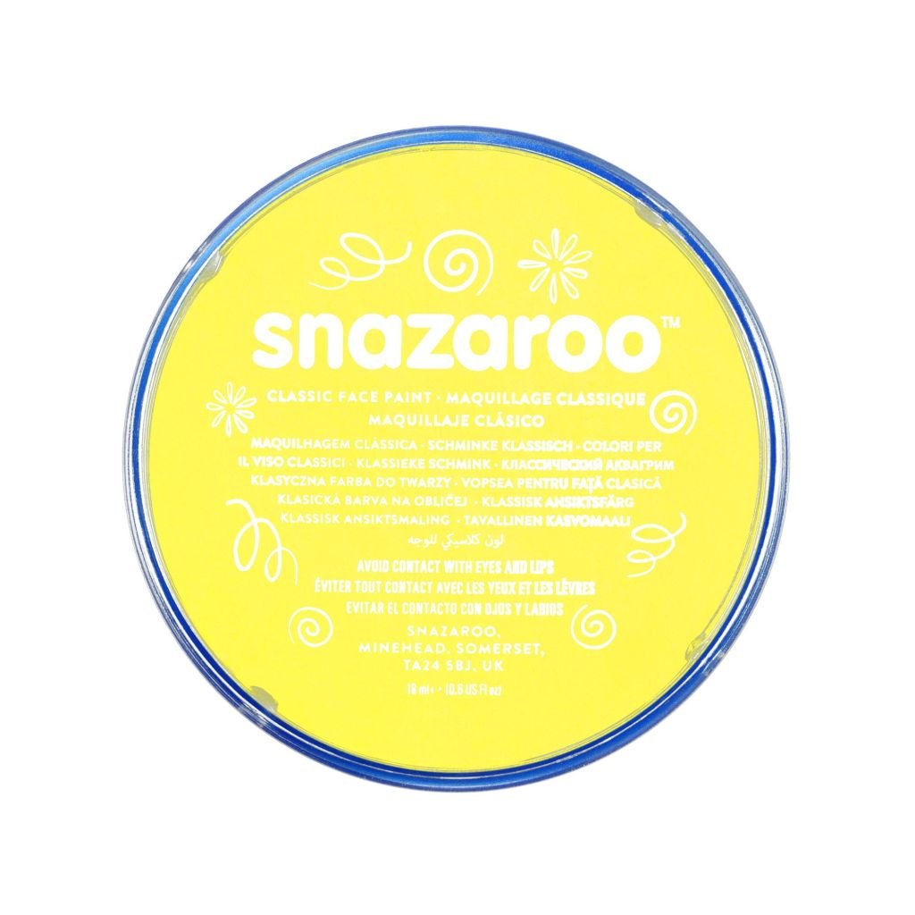 Snazaroo Classic Face Paint - Pale Yellow - 18 ML