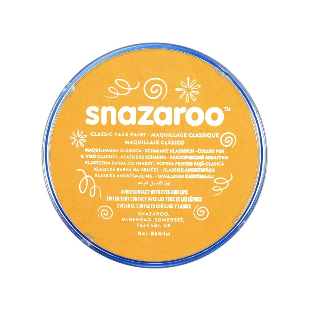 Snazaroo Classic Face Paint - Ochre Yellow - 18 ML