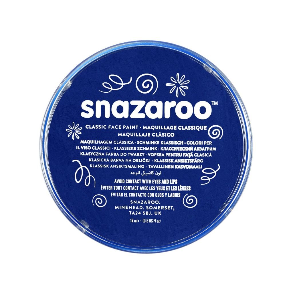 Snazaroo Classic Face Paint - Dark Blue - 18 ML