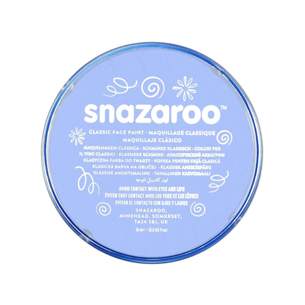 Snazaroo Classic Face Paint - Pale Blue - 18 ML