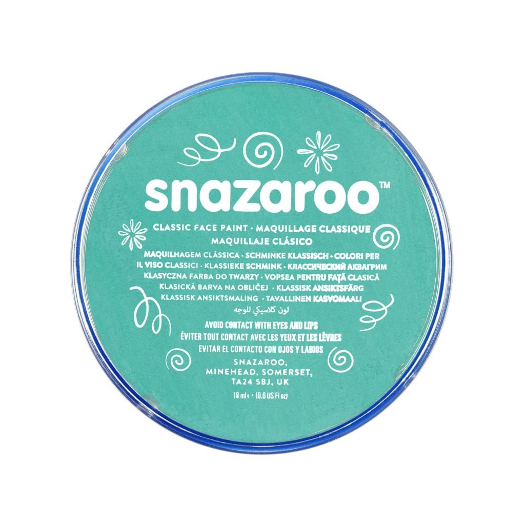 Snazaroo Classic Face Paint - Sea Blue - 18 ML