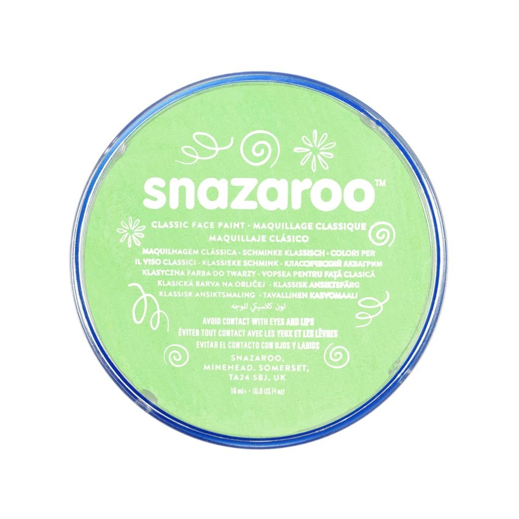 Snazaroo Classic Face Paint - Light Green - 18 ML