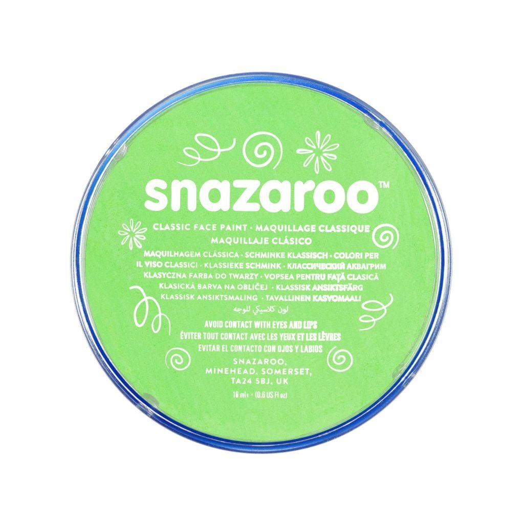 Snazaroo Classic Face Paint - Lime Green - 18 ML