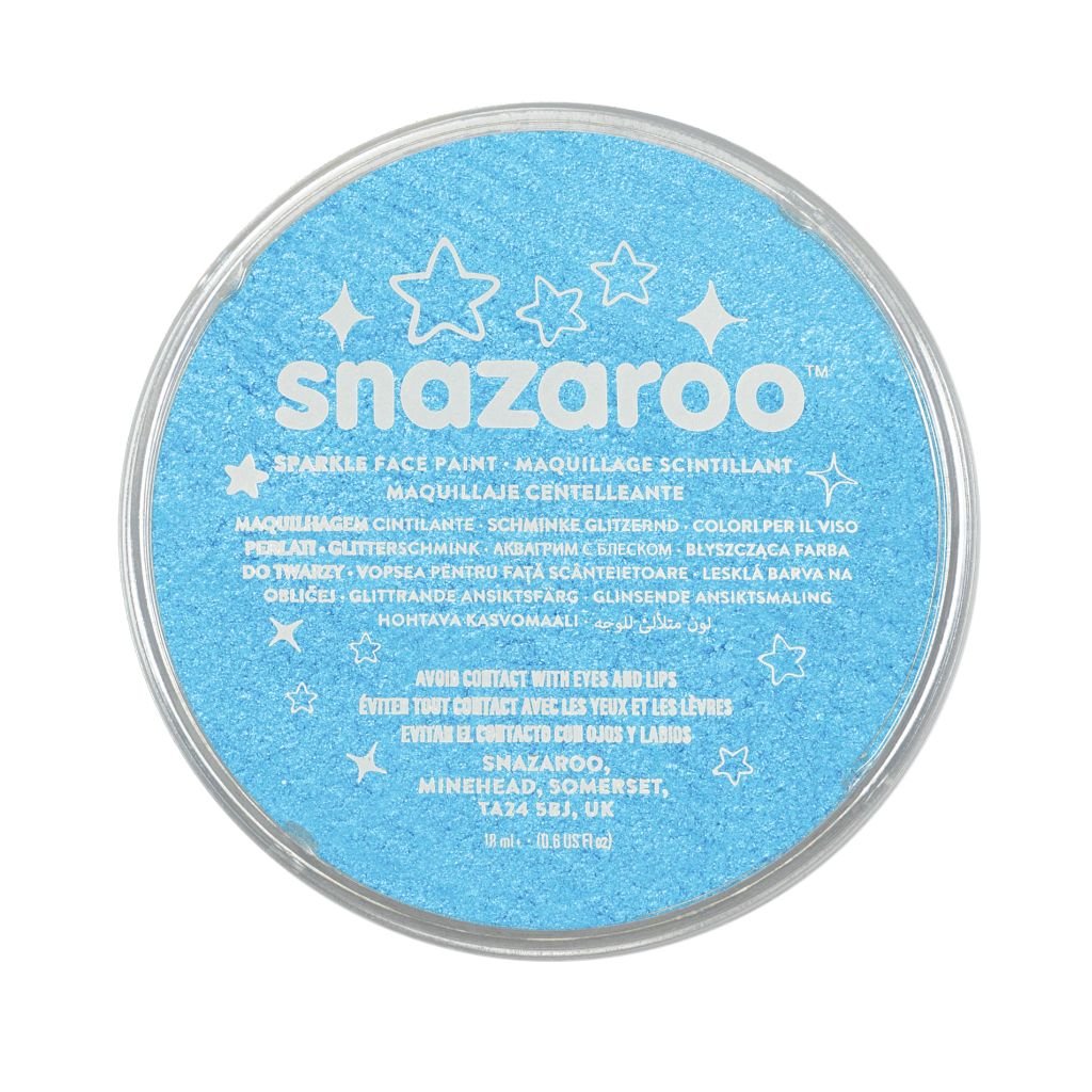 Snazaroo Sparkle Face Paint - Sparkle Turquoise - 18 ML