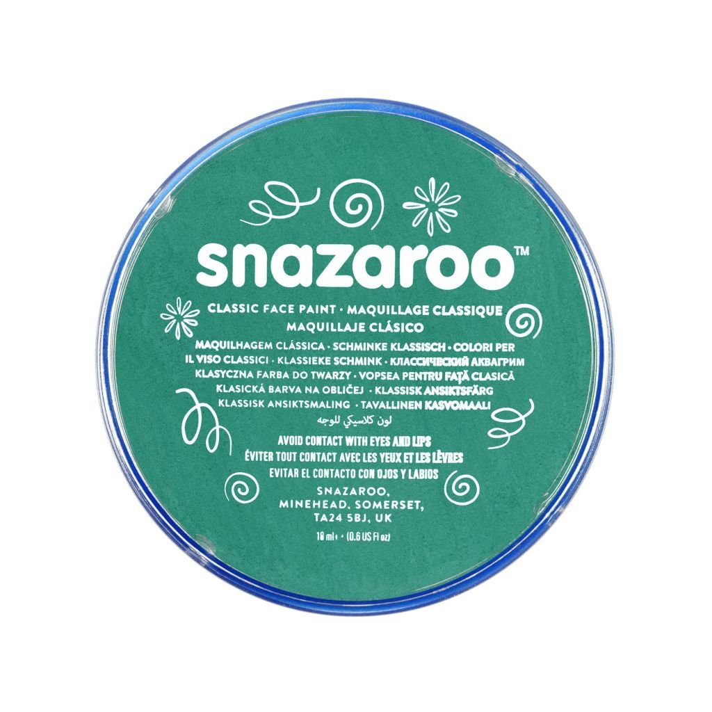 Snazaroo Classic Face Paint - Teal - 18 ML