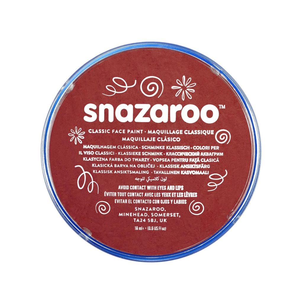 Snazaroo Classic Face Paint - Burgundy - 18 ML