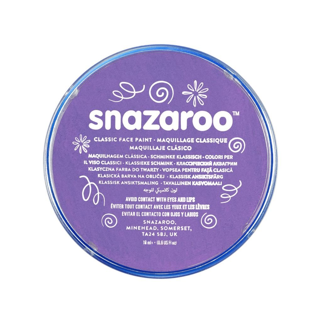 Snazaroo Classic Face Paint - Lilac - 18 ML
