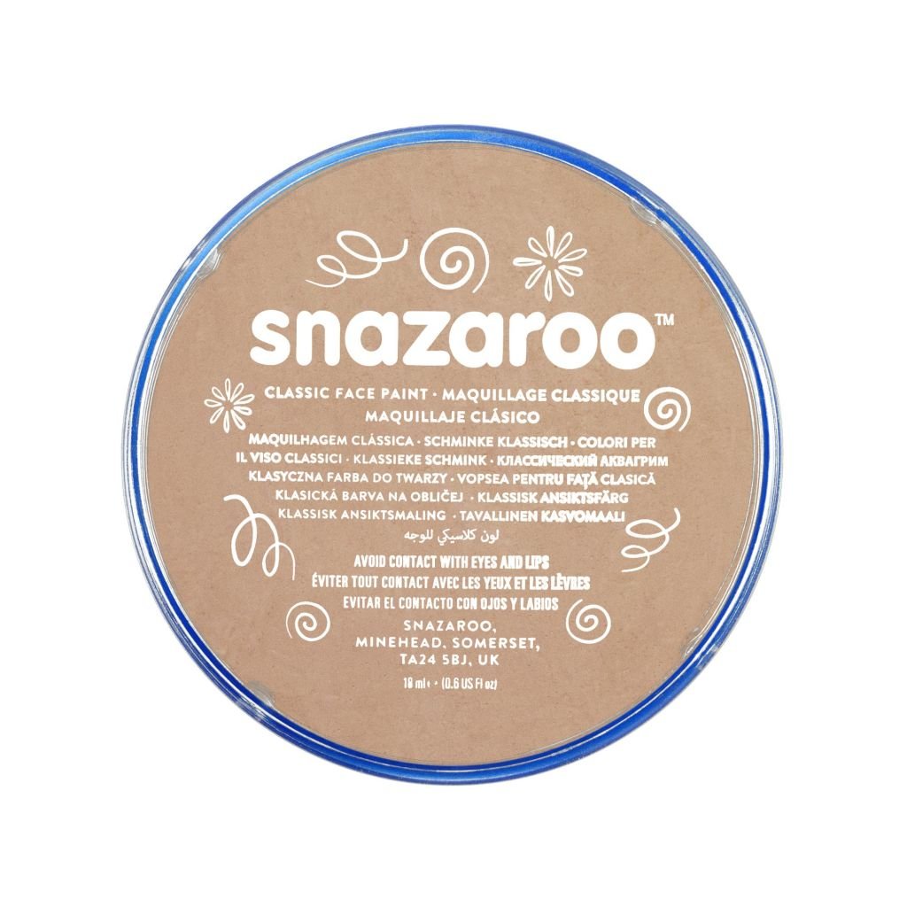 Snazaroo Classic Face Paint - Barely Beige - 18 ML