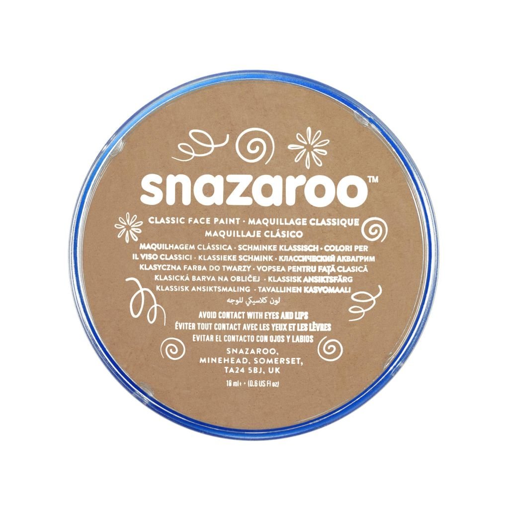Snazaroo Classic Face Paint - Light Beige - 18 ML