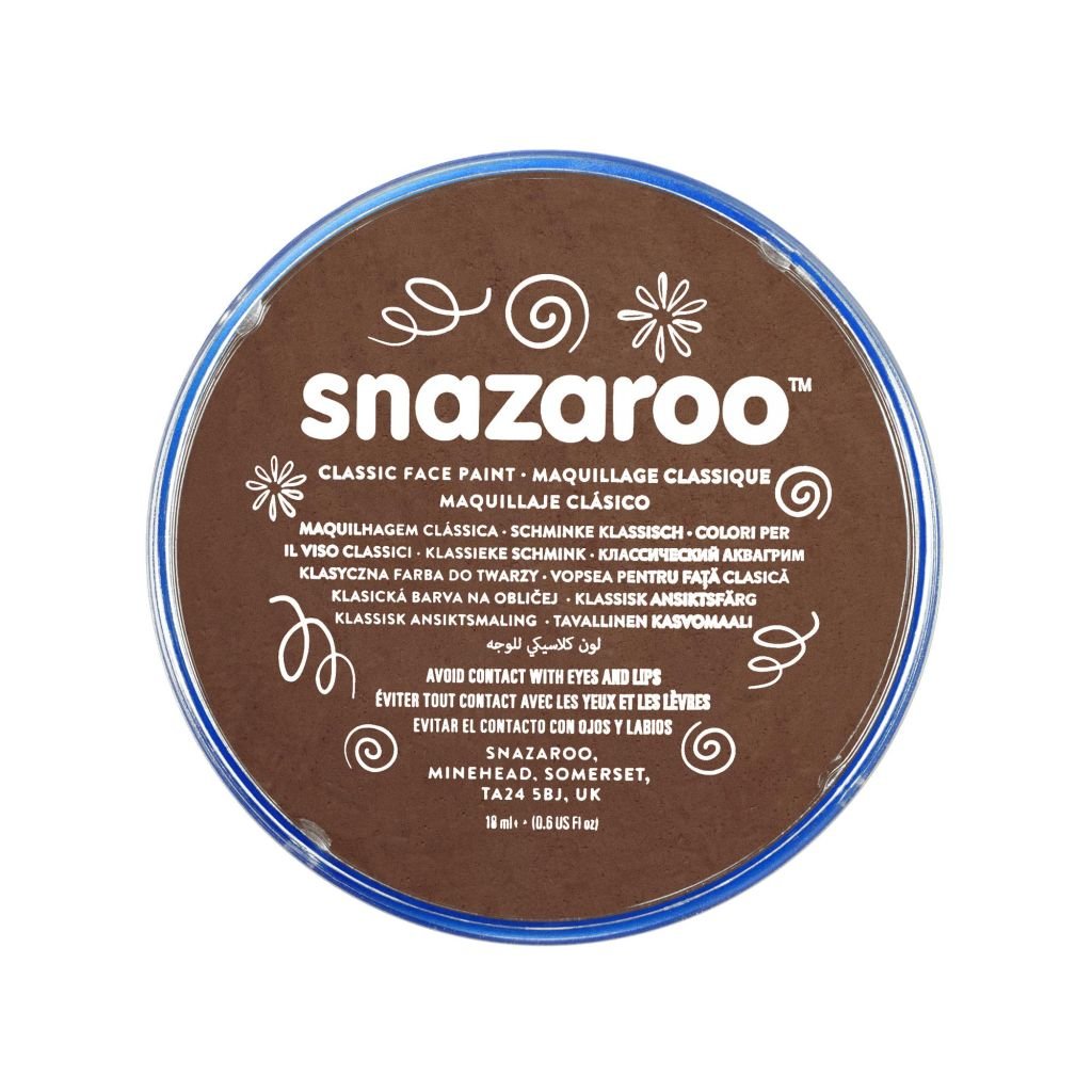 Snazaroo Classic Face Paint - Light Brown - 18 ML