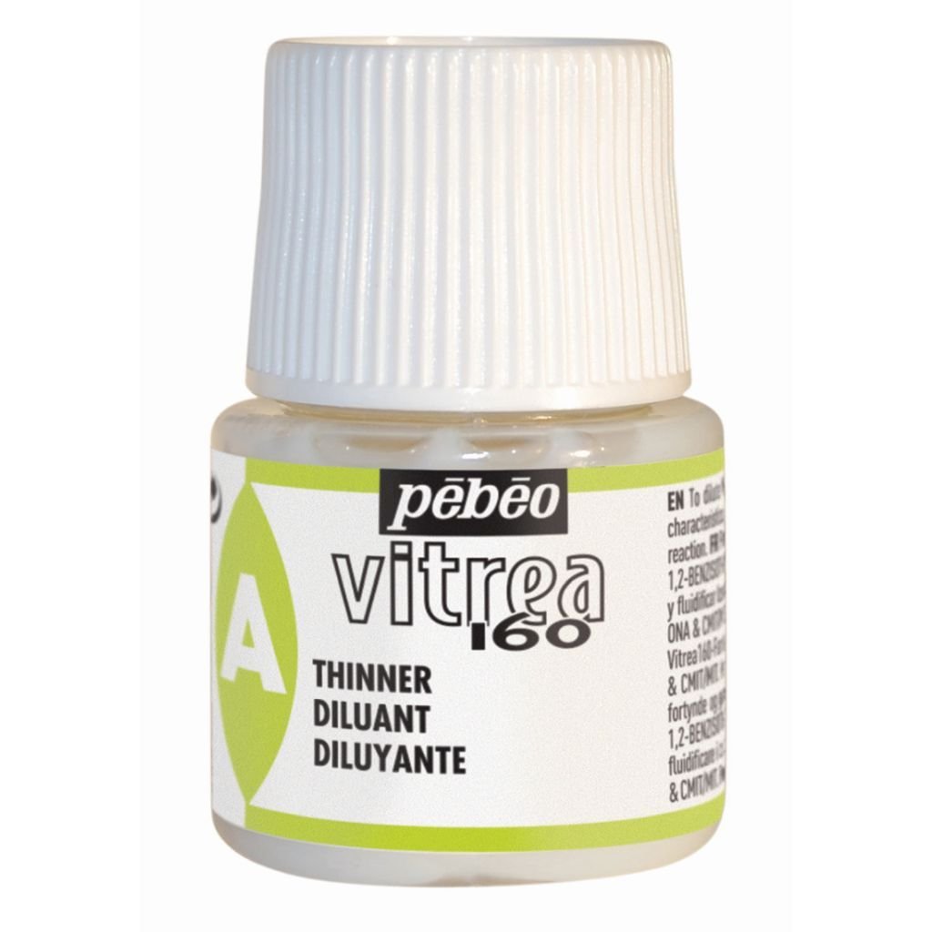Pebeo Vitrea 160 Glass Paint - 45 ML Bottle - Thinner / Diluant (050)