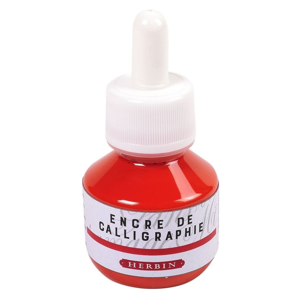 J. Herbin Calligraphic Ink - 50 ML Bottle - Rouge (Red)