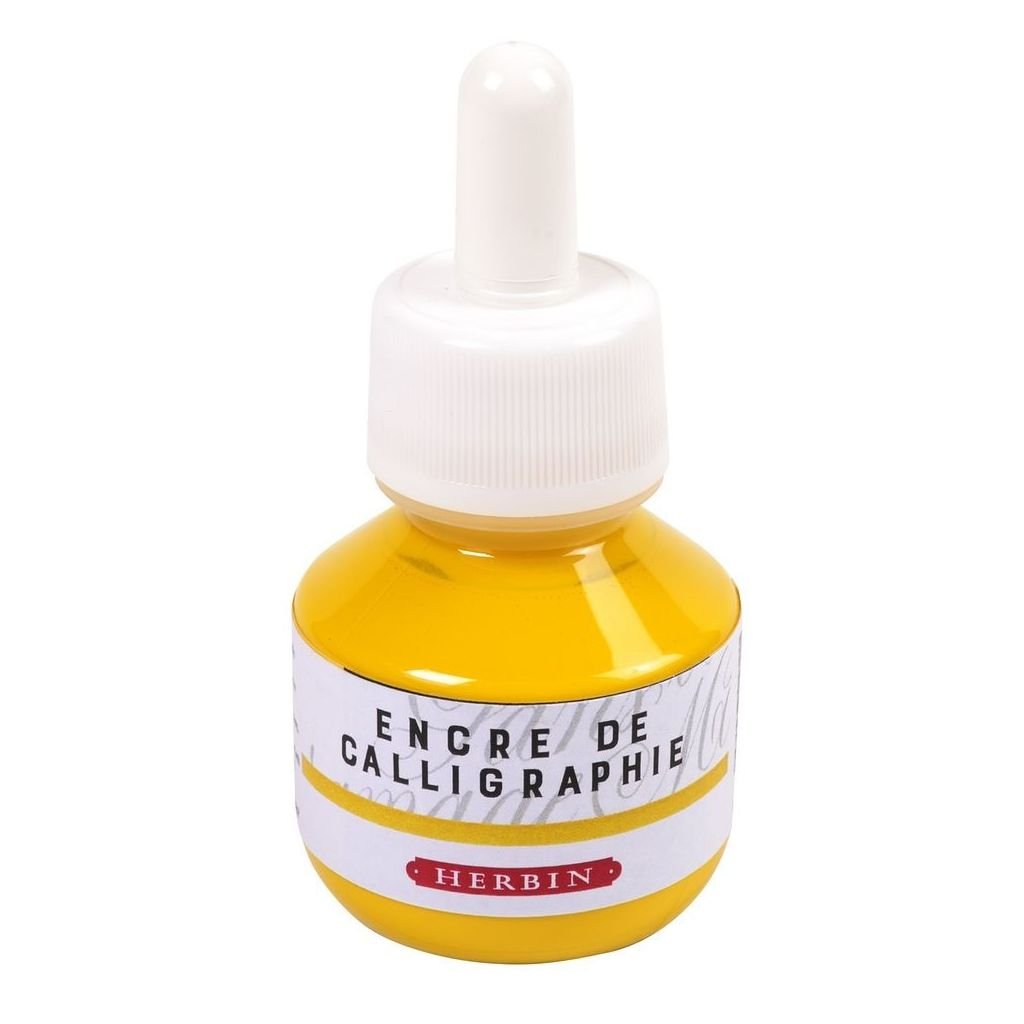 J. Herbin Calligraphic Ink - 50 ML Bottle - Jaune (Yellow)