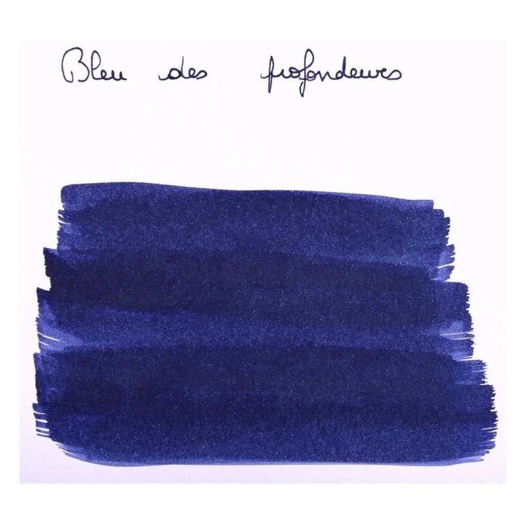 J. Herbin Fountian Pen Inks - 10 ML Bottle - Bleu des Profondeurs (Ocean Depths Blue)