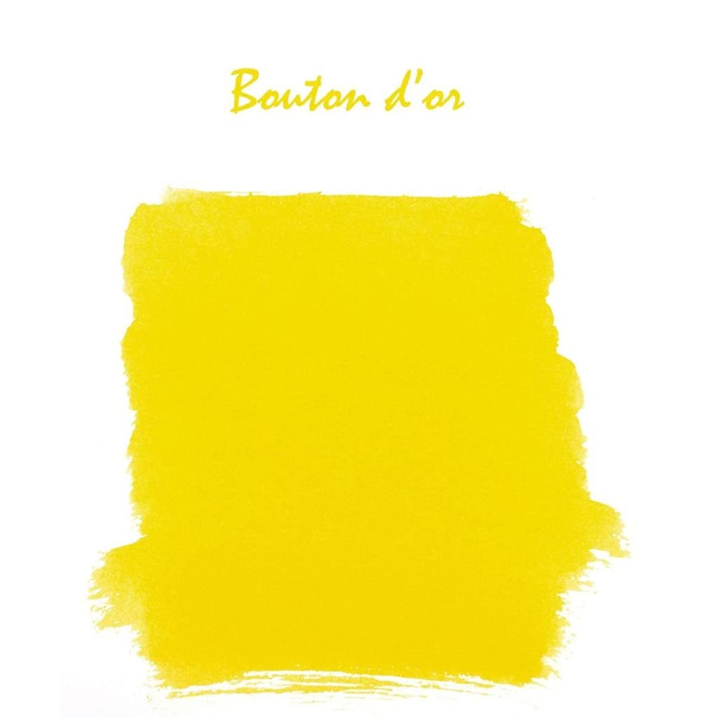 J. Herbin Fountian Pen Inks - 10 ML Bottle - Bouton d'Or (Buttercup Yellow)