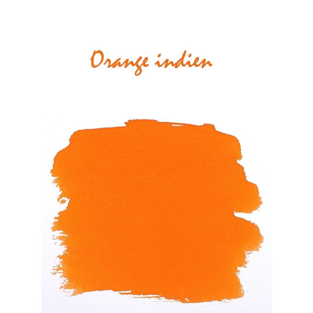 J. Herbin Fountian Pen Inks - 10 ML Bottle - Orange Indien (Indian Orange)