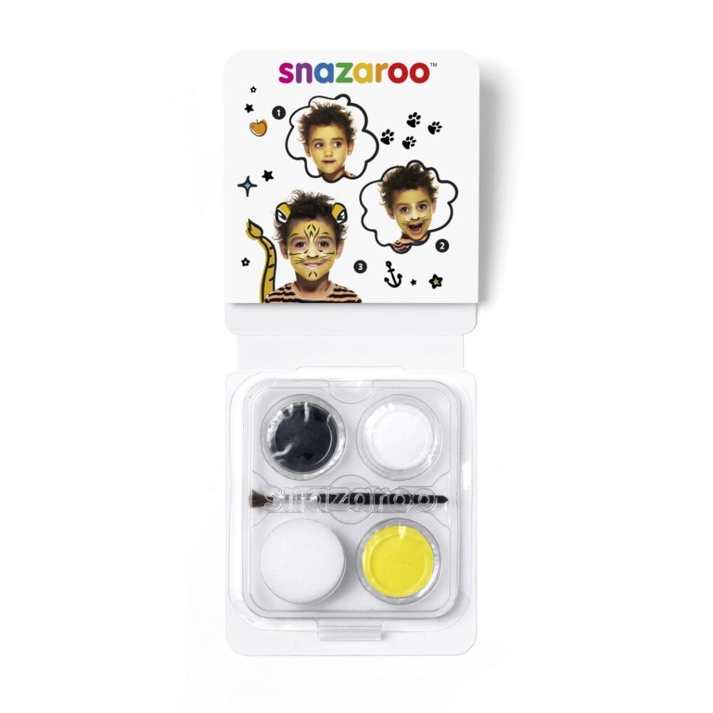 Snazaroo Mini Face Paint Kit - 3 x 2 ML Pans - Tiger