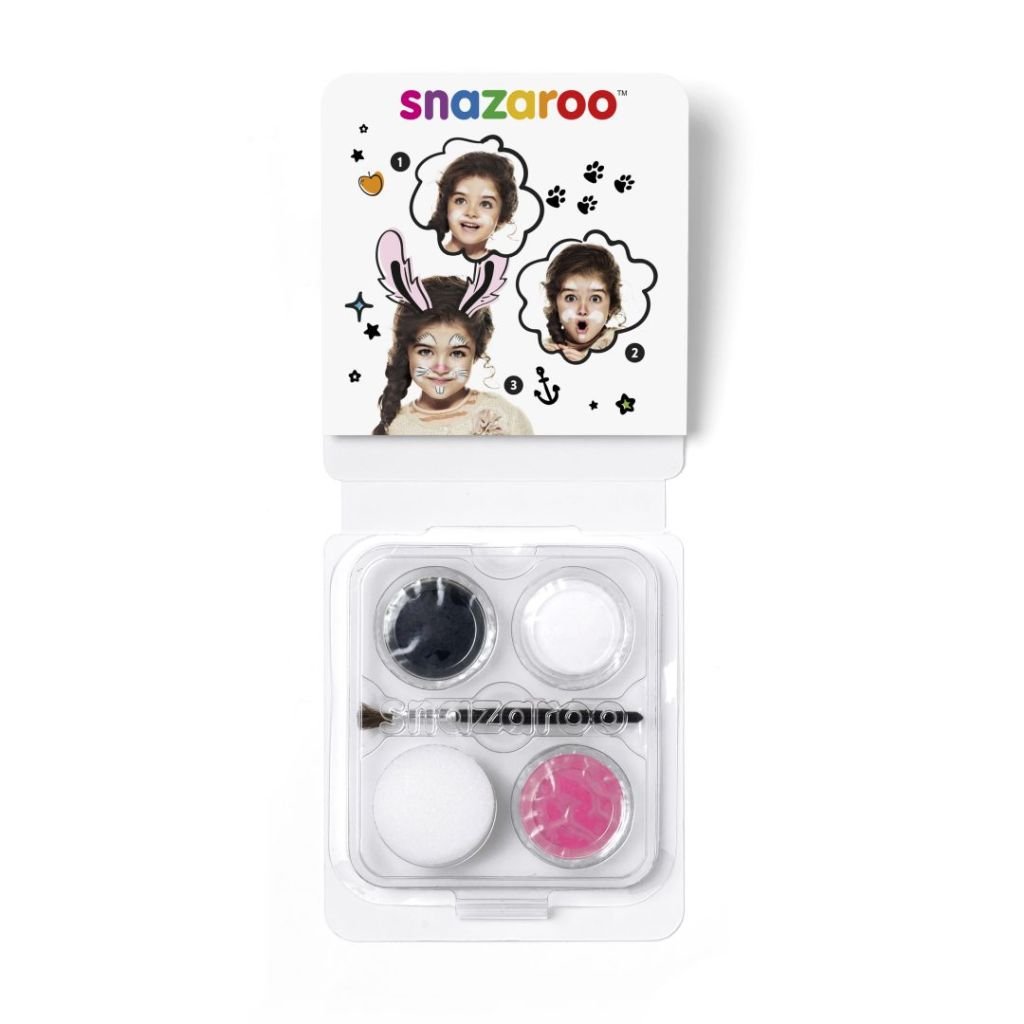 Snazaroo Mini Face Paint Kit - 3 x 2 ML Pans - Bunny