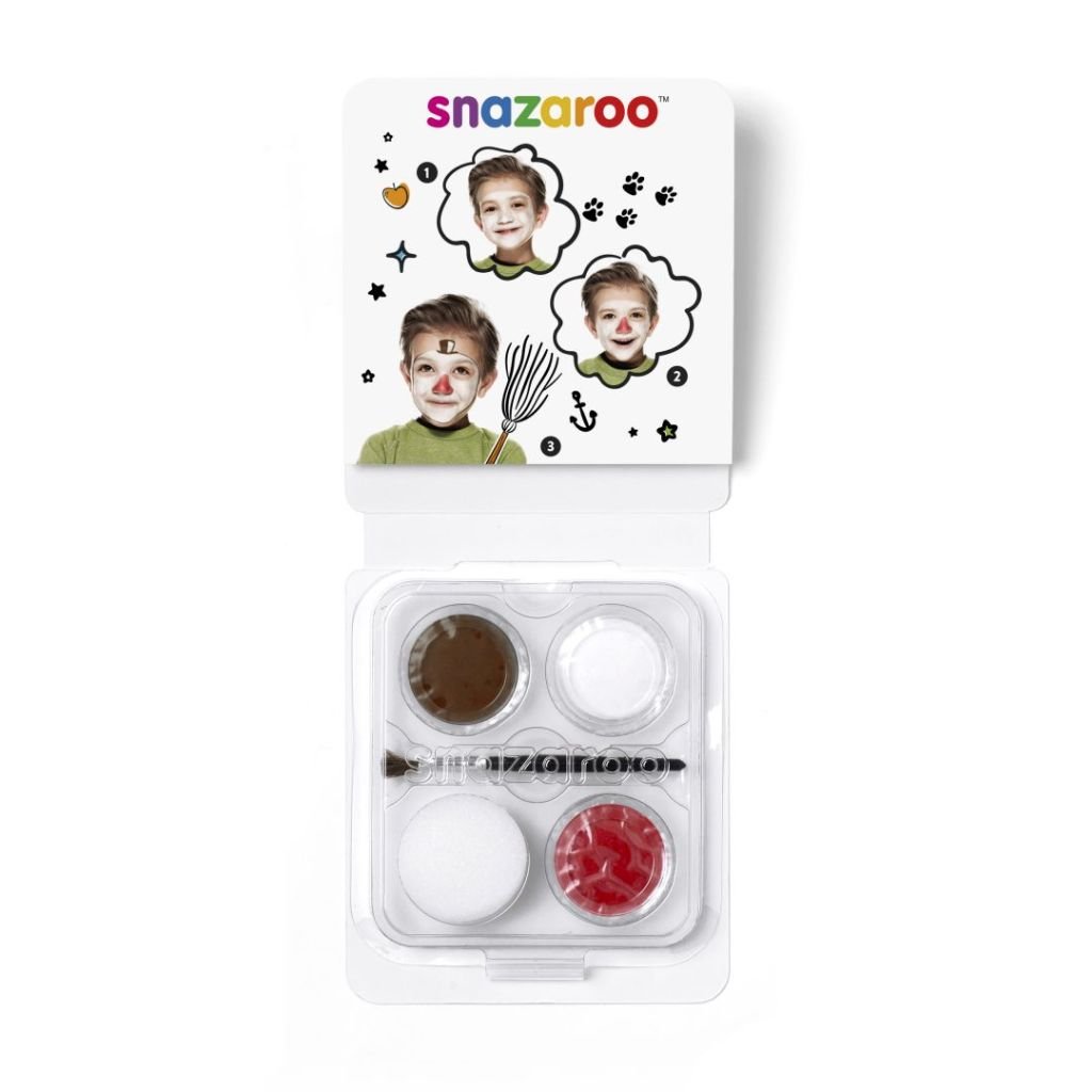 Snazaroo Mini Face Paint Kit - 3 x 2 ML Pans - Snowman