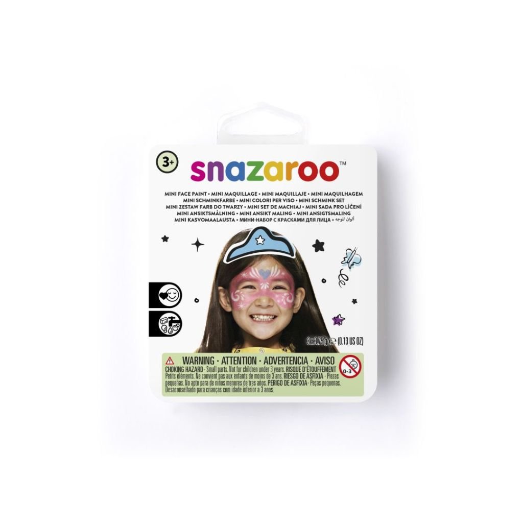 Snazaroo Mini Face Paint Kit - 3 x 2 ML Pans - Festive Mask