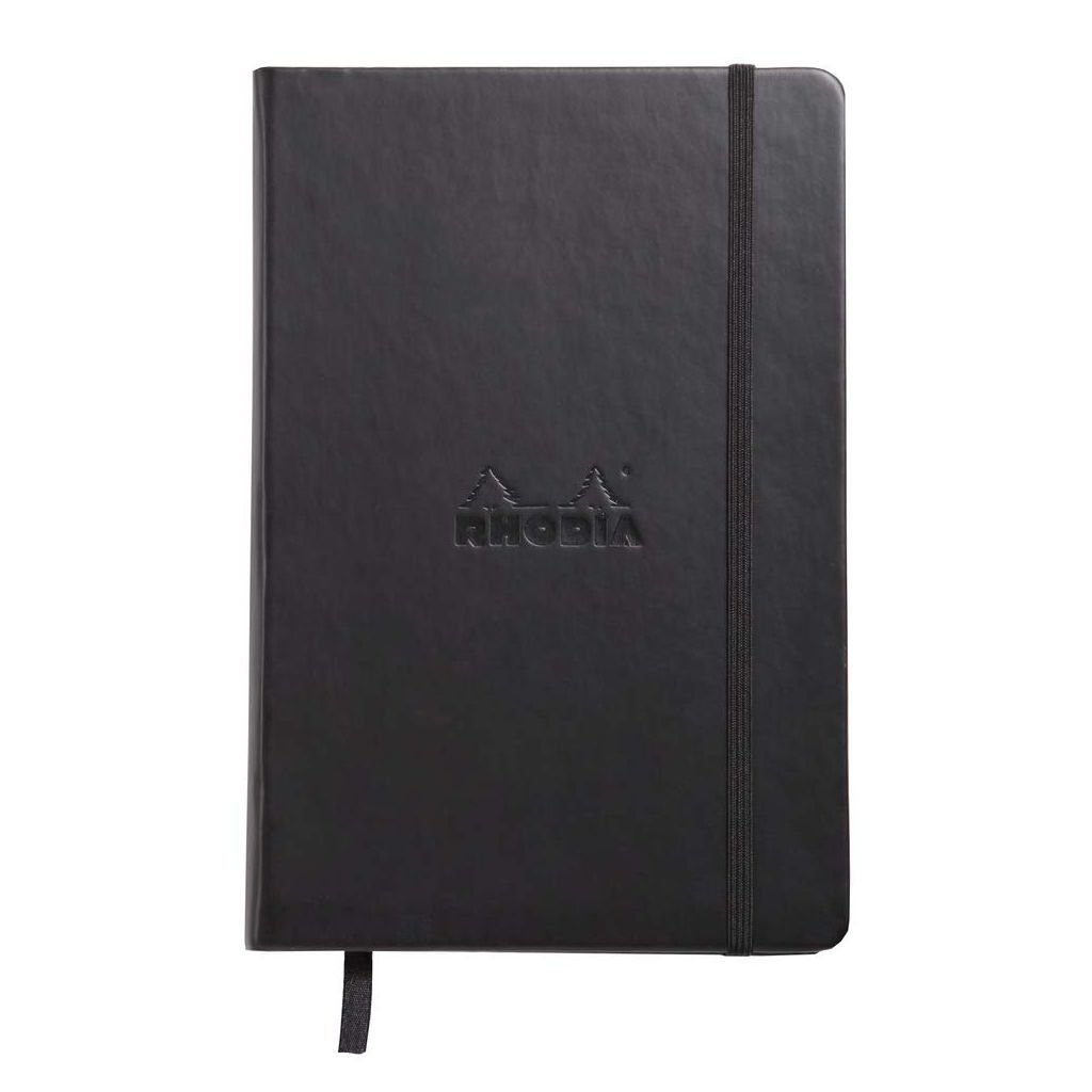 Rhodia - Black - Hardcover - Blank - A5 (148 mm x 210 mm or 5.8