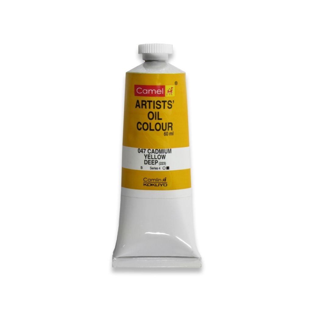 Camel Artists' Oil Colour - Cadmium Yellow Deep (047) - Tube of 60 ML