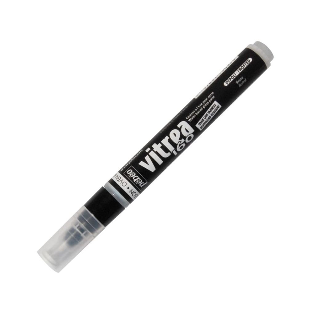Pebeo Vitrea 160 Glass Paint Marker - Frosted - Bullet Tip - 1.2 MM - Neutral (98)