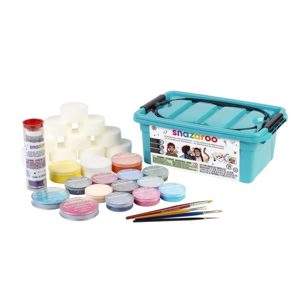 Snazaroo Professional Face Painter's Kit - Face Paints - Create over 1500 Faces!