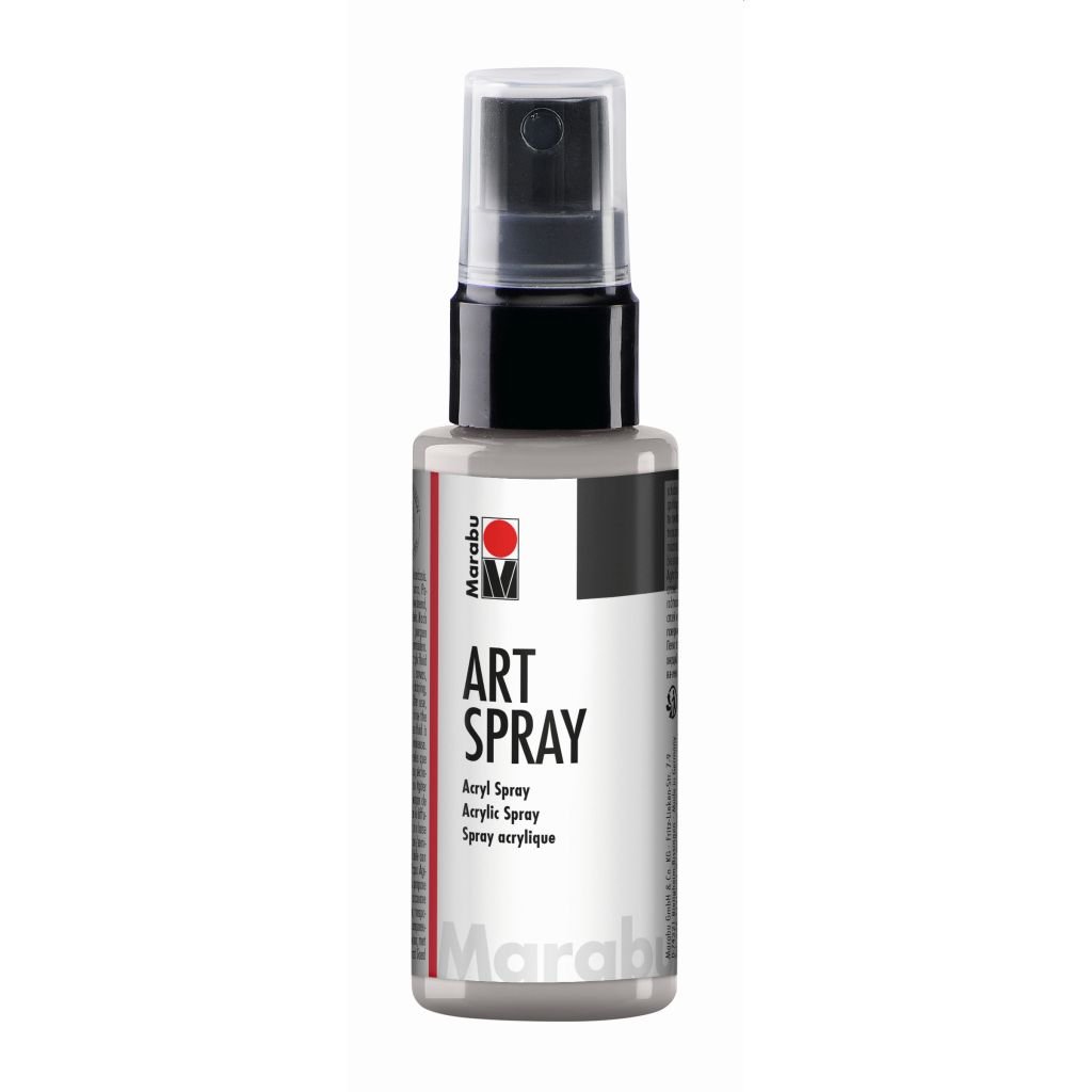Marabu Art Spray - Acrylic Paint - 50 ML Spray Bottle - Grey (078)