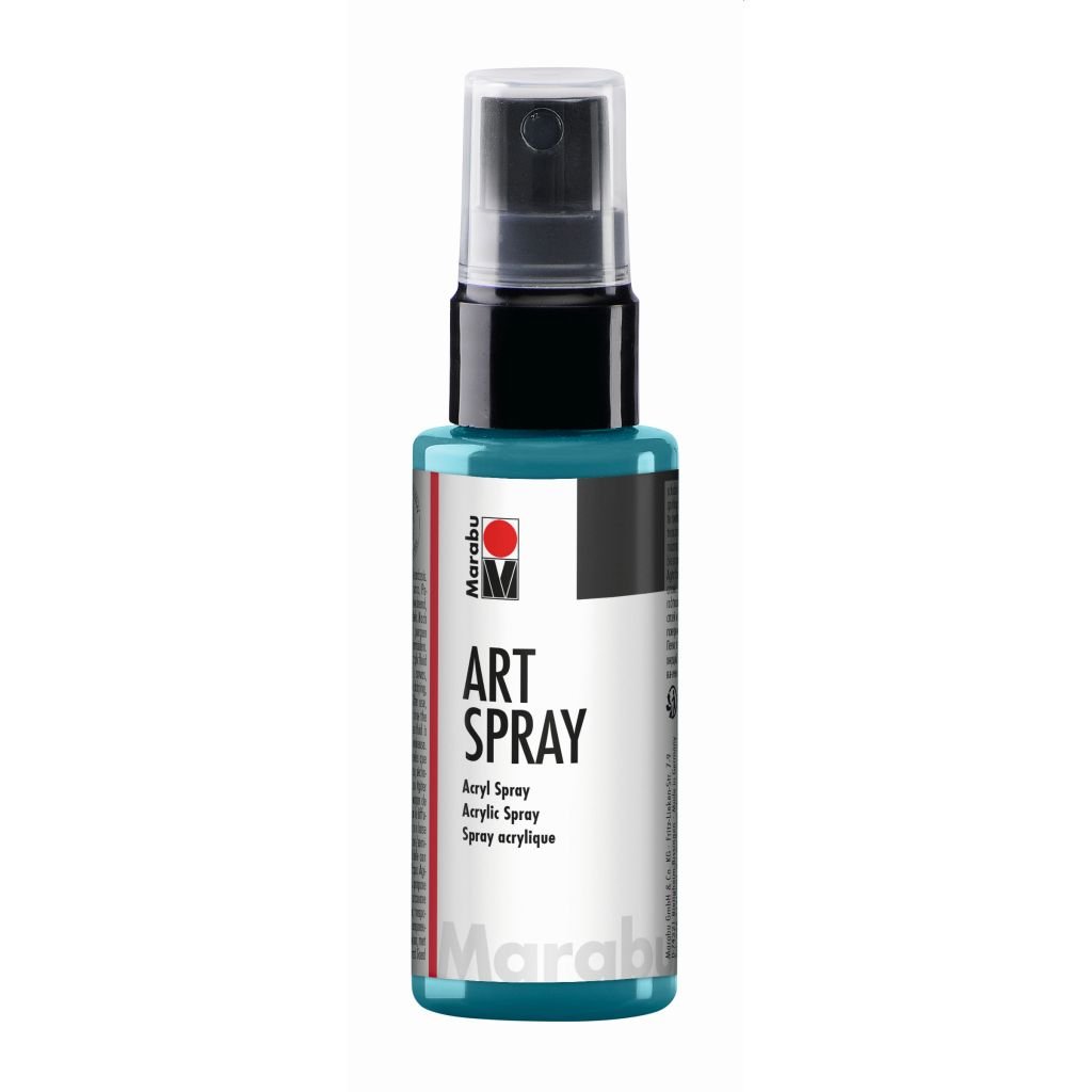 Marabu Art Spray - Acrylic Paint - 50 ML Spray Bottle - Petrol (092)