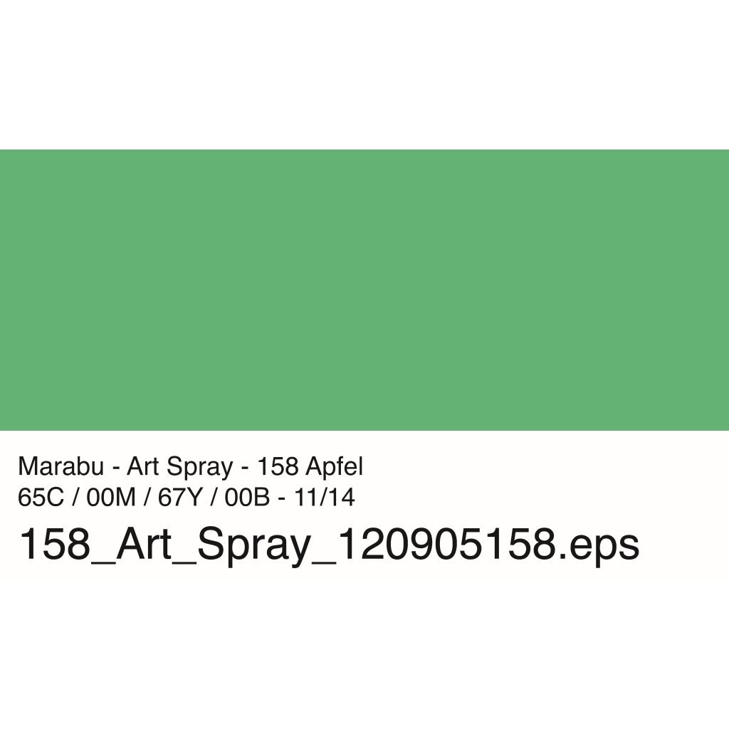 Marabu Art Spray - Acrylic Paint - 50 ML Spray Bottle - Apple (158)