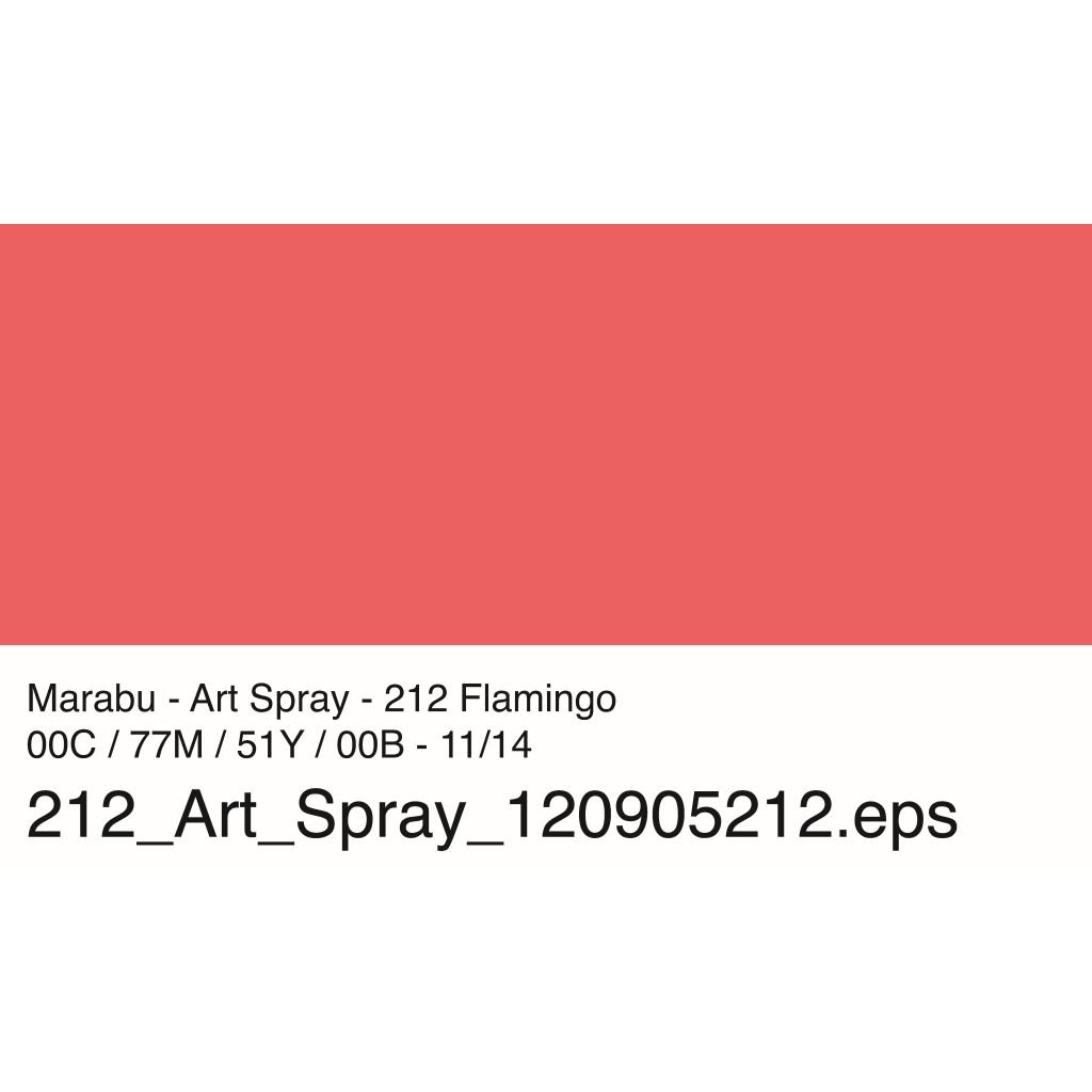 Marabu Art Spray - Acrylic Paint - 50 ML Spray Bottle - Flamingo (212)
