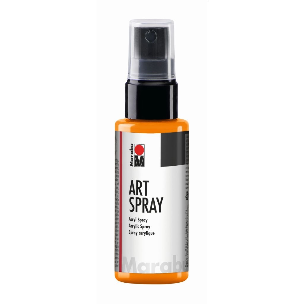 Marabu Art Spray - Acrylic Paint - 50 ML Spray Bottle - Tangerine (225)