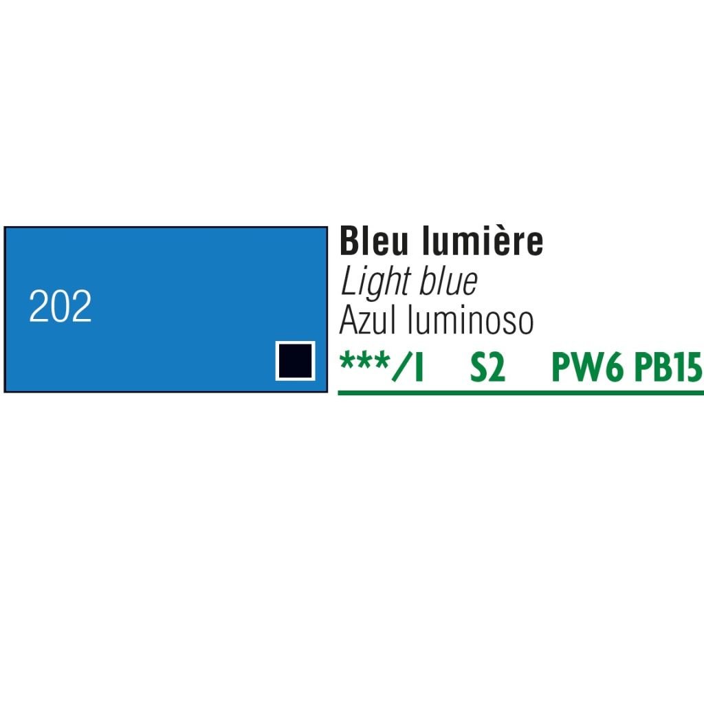 Pebeo Gouache Extra Fine T7 Paint - Light Blue (202) - 20 ML Tube