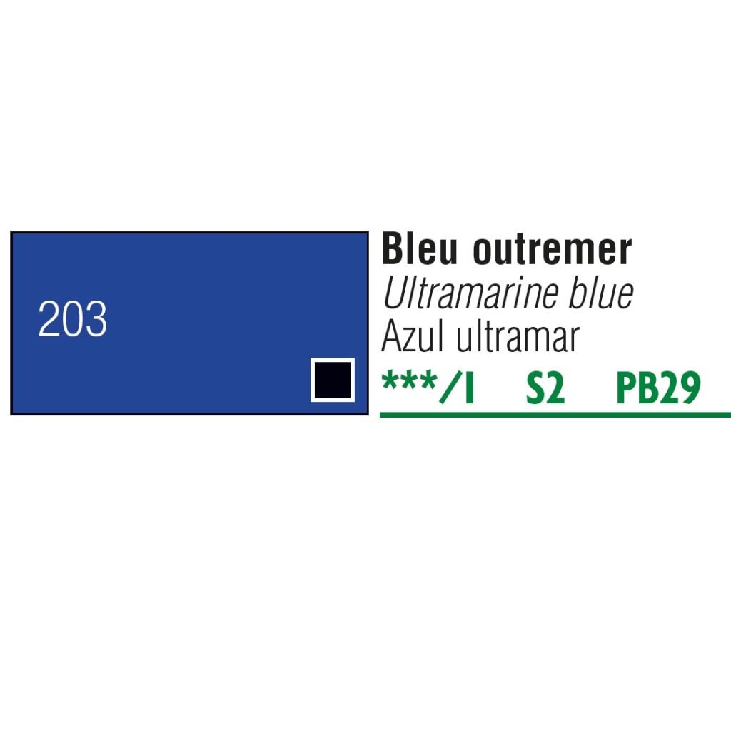 Pebeo Gouache Extra Fine T7 Paint - Ultramarine Blue (203) - 20 ML Tube