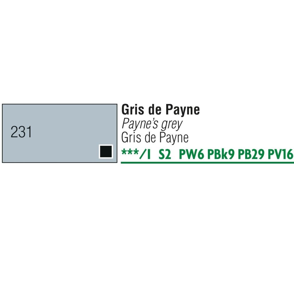 Pebeo Gouache Extra Fine T7 Paint - Payne's Grey (231) - 20 ML Tube