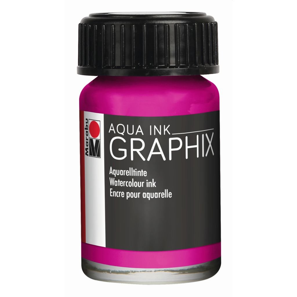 Marabu Graphix Aqua Ink - Bottle of 15 ML - Magenta (014)