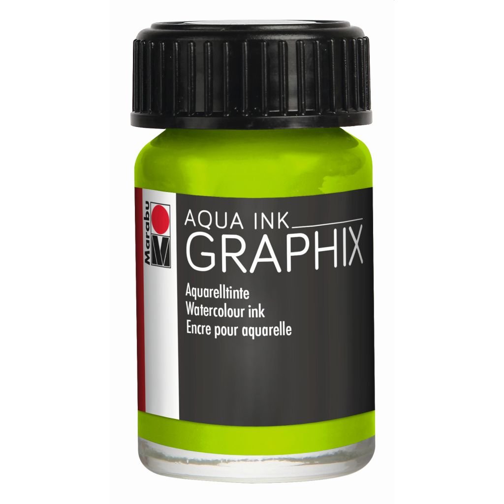 Marabu Graphix Aqua Ink - Bottle of 15 ML - Reseda (061)