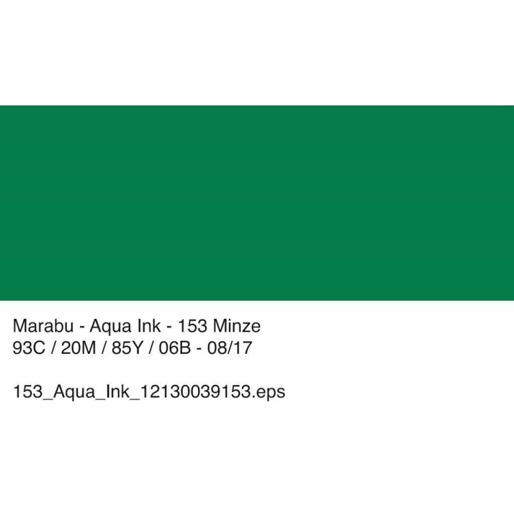 Marabu Graphix Aqua Ink - Bottle of 15 ML - Mint (153)