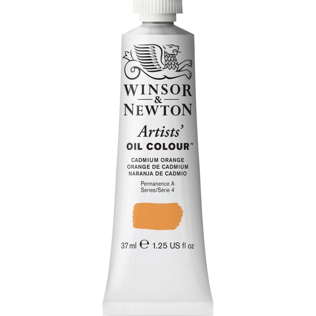 Winsor & Newton Artists' Oil Colour - Tube of 37 ML - Cadmium Orange (089)