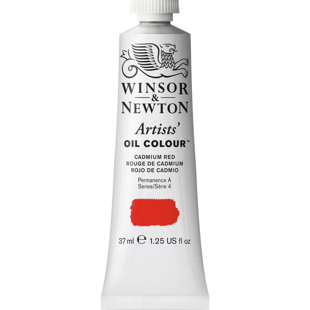 Winsor & Newton Artists' Oil Colour - Tube of 37 ML - Cadmium Red (094)