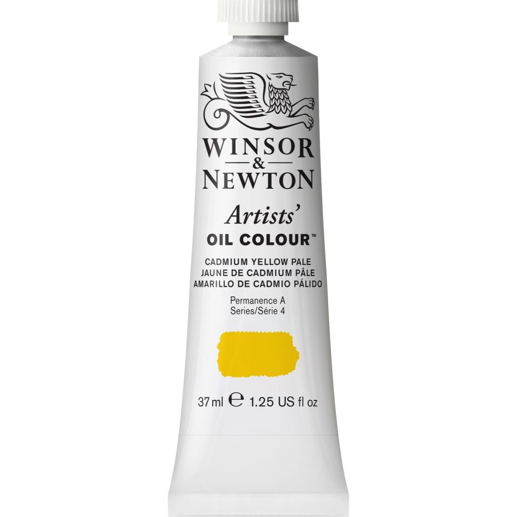 Winsor & Newton Artists' Oil Colour - Tube of 37 ML - Cadmium Yellow Pale (118)