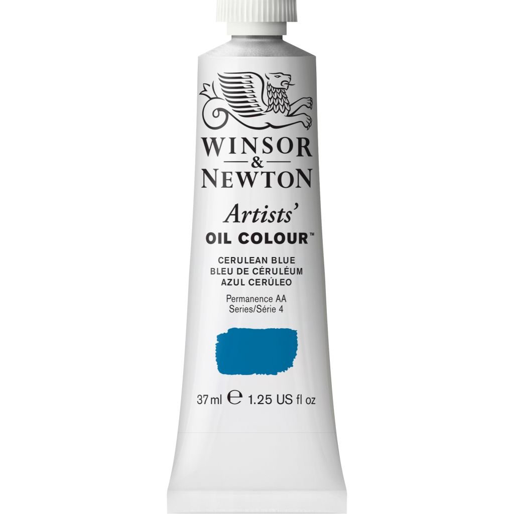 Winsor & Newton Artists' Oil Colour - Tube of 37 ML - Cerulean Blue (137)