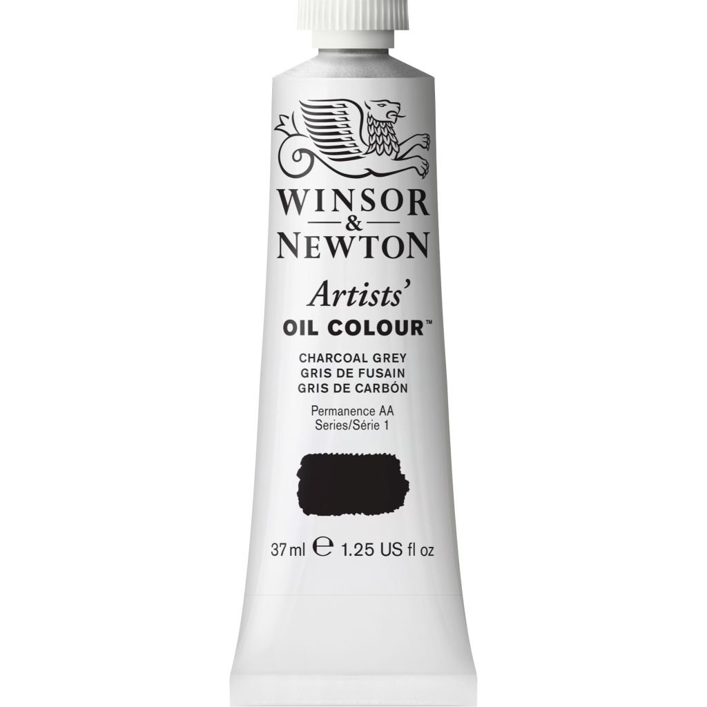 Winsor & Newton Artists' Oil Colour - Tube of 37 ML - Charcoal Grey (142)