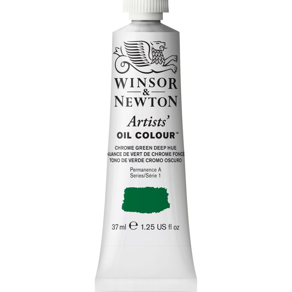 Winsor & Newton Artists' Oil Colour - Tube of 37 ML - Chrome Green Deep Hue (147)