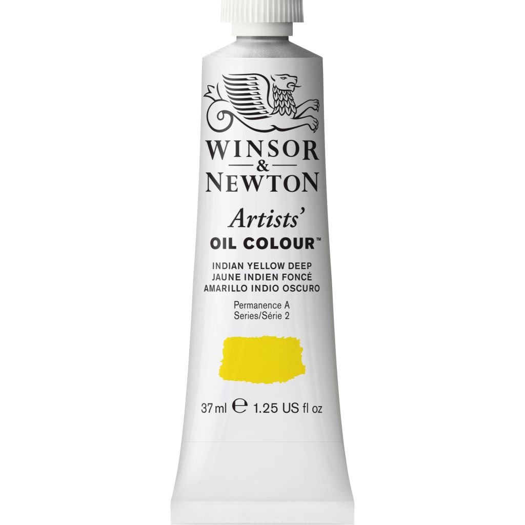 Winsor & Newton Artists' Oil Colour - Tube of 37 ML - Indian Yellow Deep (320)