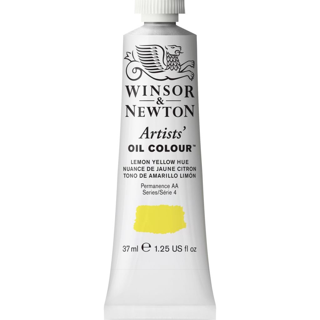 Winsor & Newton Artists' Oil Colour - Tube of 37 ML - Lemon Yellow Hue (347)