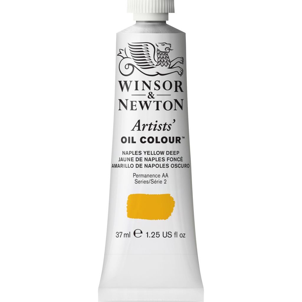 Winsor & Newton Artists' Oil Colour - Tube of 37 ML - Naples Yellow Deep (425)